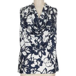 Boston Proper Sleeveless Cowl Neckline Blouse Size M